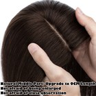 Topper Hairpiece Clip In 100  Real Human Hair Silk Base Toupee Natural Wig Women