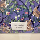 New Vera Bradley Mini Notebook W  Pocket Hanging Around Purple College Sloths