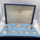 1978 Coinage Of Belize Proof Sterling Silver Set 8 Coins  Box  Coa