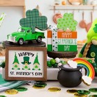 16 Pcs St Patricks Day Decorations - St Patricks Day Decor - Tiered Tray Decor 