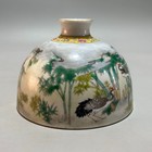Rare Collectable Art Chinese Hand Painting Famille Rose Porcelain Crane Wash