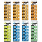 80 Assorted Super Alkaline Button Batteries Coin Cell Set Watch Calculator Ag