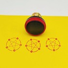 1pc Gold Wood Water Fire Earth Five Element Diagram Seal