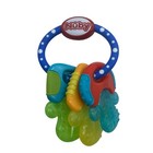 Nuby Ice Bite Gel Teether Keys Baby Toy Multicolor 5  Long