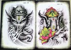 70 Pages A4 Traditional Tattoo Art Flash Sketch Line Book Manuscript Transfer