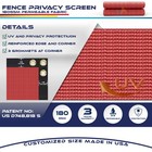 6ft Red Privacy Fence Screen Windscreen Mesh Shade W  Grommet Garden Patio Pool