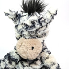 Jellycat London Bashful Zebra Plush 12  Medium Stuffed Animal Black And  White