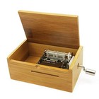 Music Box Movement 15 Note Make You Own Song With Tool Kit  with Bamboo Box  