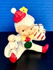 Vintage Mcm Holt Howard Party Boy Pixieware Ornament  Japan  Ex W sticker