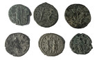 Authentic Ancient - Lot Of 6 Ancient Roman Silvered Double Denarius Coins 137