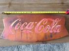 Coca Cola Sign Fishtail Coke Advertising Original 26   x12   