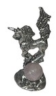 Vintage      Pewter Miniature Figurine Unicorn Standing Fun