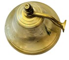 Vintage Solid Brass Ship Bell 8    Nautical Wall Mount Dinner Bell