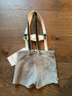 Vintage Nwt Child s Size Small Real Leather German Lederhosen Sonderklasse 1960