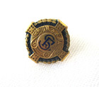 Vtg 10kt Yellow Gold   Enamel Sears   Roebuck Co  25 Year Award Lapel Pin 1 7gr