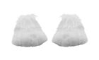 Adult Easter Bunny Feet Slippers White Furry Fuzzy Rabbit Foot Costume Accessory