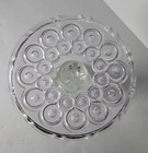 Vintage Le Smith Moon And Stars Clear Skirted Footed Plate stand Pedestal 6 75x7
