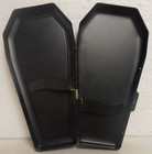 Coffin Biker Metal Cigarette Case  Black  Crow raven On A Cross  Brand New