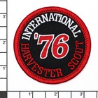 1976 International Harvester Scout Embroidered Patch Black red Iron-on Sew-on