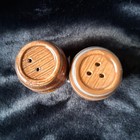 Cracker Barrel Mini Ceramic Salt   Pepper Shakers Set - Country Rustic Logo