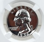 1956 Ngc Pf69 Washington Silver Proof Quarter 25c Frosty Coin
