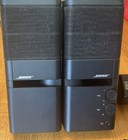 Euc Bose Black Mediamate Computer Speakers With Power Adaptor  2 Inputs  Tested