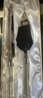 Oleg Cassini Crystal Cake Knife Server Set Stainless - Signature Stamped In Item