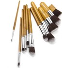 Imported 11 Pcs Portable Makeup Powder Brushes Set