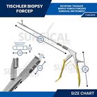 Baby Tischler Rotating Cervical Biopsy Punch Forceps 3x7mm Bite Tip Up