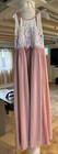 Jj s House A-line Halter Floor Length Chiffon Lace Junior Bridesmaid Dress 12