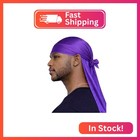 Mdstyle Premium Silky Durag For Men   Women Satin Dorag Long Tail Durags Head Wr