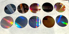 10 Pc Lot Ic Chip Semiconductor Silicon 200mm 8  Wafers Lithography Design   55
