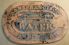 Vintage San Francisco Golden Gate Water Dept Ford Meter Box  Lid Cover