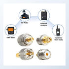 4pcs Sma Male Plug To Uhf Pl259 So239 Female Rf Coax Connector For Cb Ham Radio