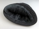 Mens Soft Ribbed Beanie Hat Thick Sherpa Fur Lined Knit Winter Thermal Ski Cap