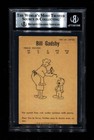 1961-62 Parkhurst Bill Gadsby  27 Red Wings Signed Auto Beckett Bas 