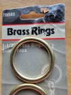 Vintage 1 1 2  Solid Brass O Rings Lehigh  pack Of 2  7065bs