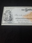 1880 The Bodie Bank Illustrated Check Revenue To Thomas Kirkwood W h Pope Signed