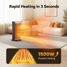Space Heaters For Indoor Use  1500w Electric Heater With Thermostat  70   Os