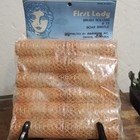 Lot Of 7 Vintage Brush Rollers By First Lady Italy Orange Vintage 7 8 Nos 12pk