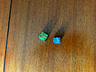 Vintage Miniature Doll House Christmas Lot- 2 Christmas Trees  2 Presents  1 Bag