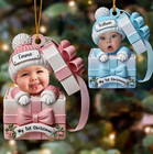 Hot - Baby Inside Gift Box - Personalized Custom Acrylic Ornament 2d