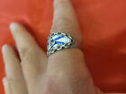 Russia Russian Imperial Navy Marine Enamel 84 Silver Ring 2