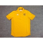 Kennesaw State Polo Mens Medium Yellow Short Sleeve Adidas Aeroready Owls Ncaa