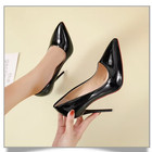 12cm Sexy-women Shiny Stiletto High Heels Pumps Pointed Toe Shoes