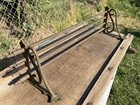 Vintage  Antique Brass Pullman Train Luggage Rack Wall Mount Shelf 29   