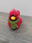 Light Up Red Cardinal Ceramic 5 X 4 X 3 Inch Figurine Hl