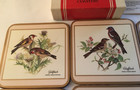 Set Of 6 Vintage Pimpernel     European Birds - Traditional Drink Coasters