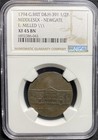 Great Britain  1794 Conder Halfpenny Token D h-391 Newgate  King George Ngc Xf45