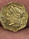 Rare 1854 California Gold 50 Cents 1 2 Dollar - G50c-bg306 Real  Gold Rush Token